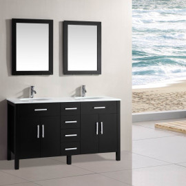 Espresso Mirror 24" Wide 