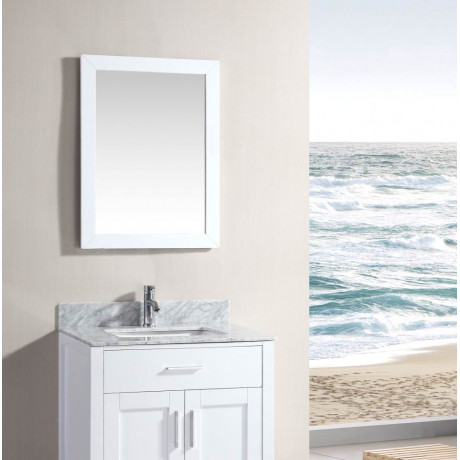 White Mirror 24" Wide