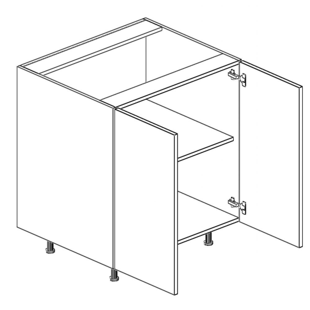 Base Cabinet 27"W Double Door