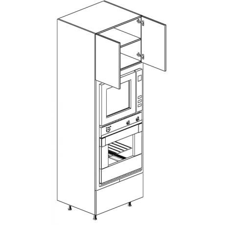 Double Oven Pantry 79.5"H