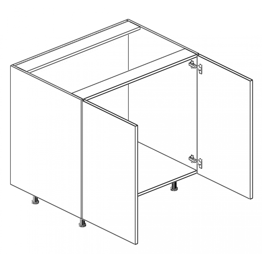 Sink Base Cabinet 30"W Double Doors