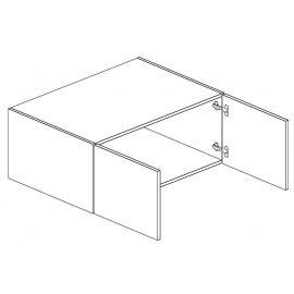 Wall Refrigerator Cabinet 33"Wx15"H Two Doors