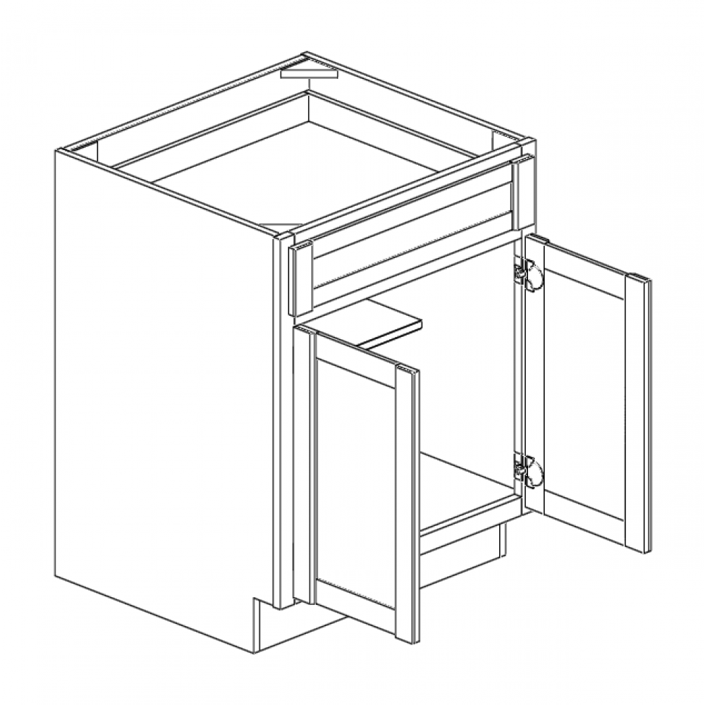 Base Cabinet 24"W Double Door