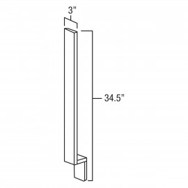 Base Filler with Toe Kick 3"W 