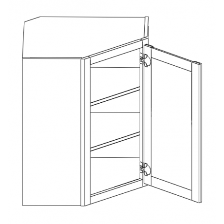 Wall Diagonal Corner 27"Wx36"H Wall Diagonal Corner 27"Wx36"H