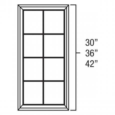 Mullion Door 15"Wx36"H