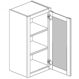 Wall Cabinet 15"Wx30"H Single Open Frame Door 