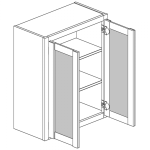 Wall Cabinets - Double Open Frame Door