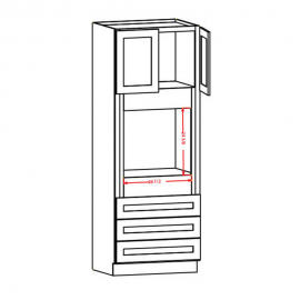 Universal Oven Cabinet 33"Wx84"H 