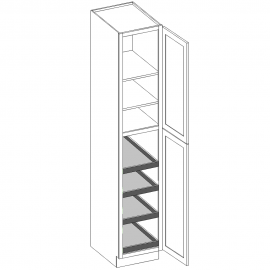Pantry with Roll-Outs 18"W x 90"H