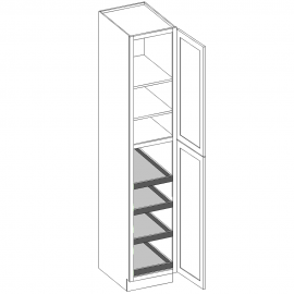 Pantry with Roll-Outs 18"W x 84"H 