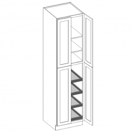 Pantry with Roll-Outs 24"W x 84"H 