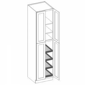 Pantry - Four Doors with Roll-Outs