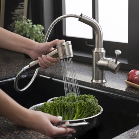 Pekoe Pull-Out High Arch Kitchen Faucet in Chrome Pekoe Pull-Out High Arch Kitchen Faucet in Chrome