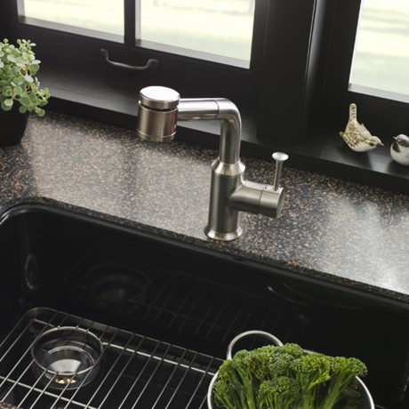 Pekoe Pull-Out High Arch Kitchen Faucet in Chrome Pekoe Pull-Out High Arch Kitchen Faucet in Chrome